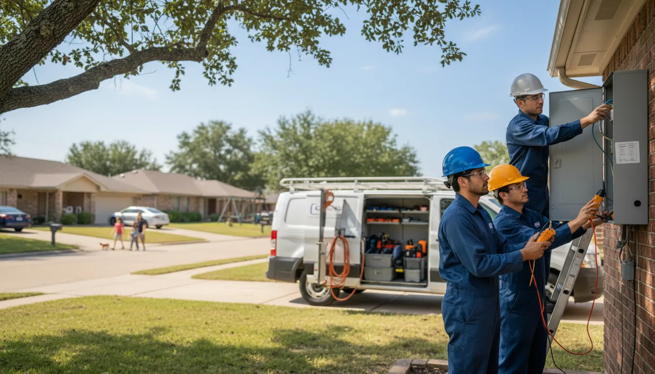 Certified electrician providing emergency electrical services in Barling, AR